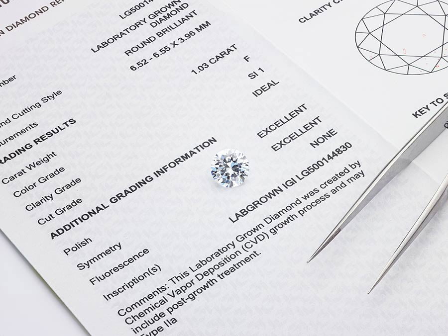 certificat du diamant