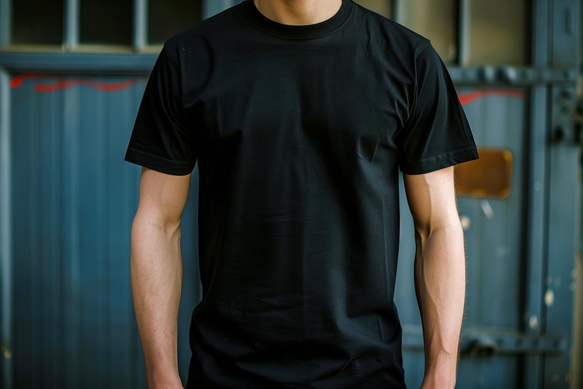 T-shirt Henley Pour Homme - Manches Courtes, Col Rond - Polyester - Coupe Droite - Décontracté Printemps/été